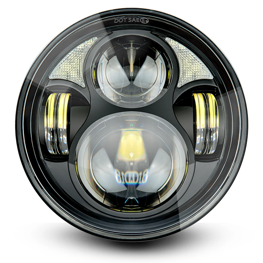 

For Harley 5-3/4 in. Motor Projector LED Headlamp For Harley Street 500 XG750 FXDB FXDF 2016 Sportster 1200 Iron 883