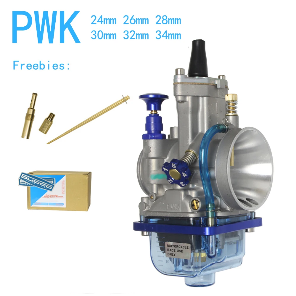Карбюратор мотоциклетный для Keihin Koso OKO Power Jet PWK карбюратор 24 26 28 30 32 34 мм 2T 4T голубая