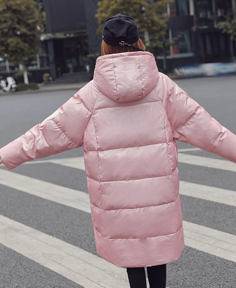 Парка женская осенне-зимняя Длинная с капюшоном LF9080 | Женская одежда