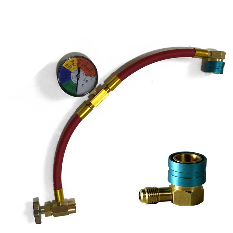 Новый Авто FJC #6846 R134A A/C услуги огнеупорный шланг с манометром муфты|Шланги