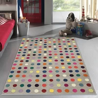 fashion modern and simple style colorful dots bedroom living room door mat anti skid bedside carpet matcustom size