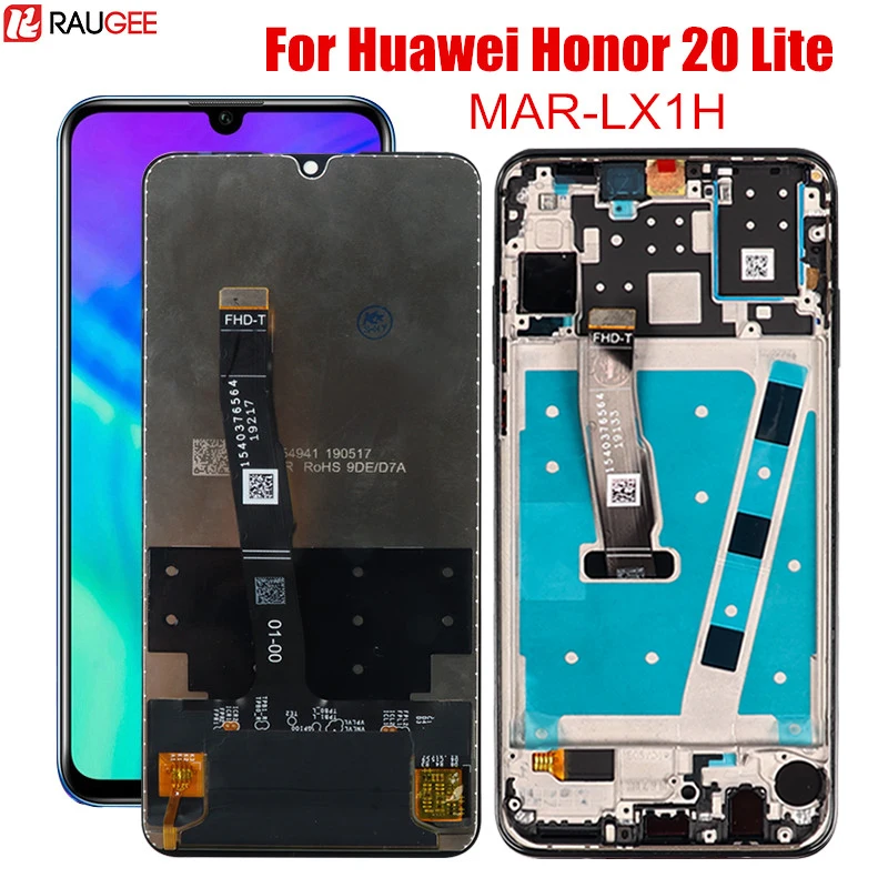 

LCD Display for Honor 20 Lite MAR-LX1H LCD+Touch Screen Digitizer Assembly Replacement for Huawei Honor 20 Lite 6.15inch Screen