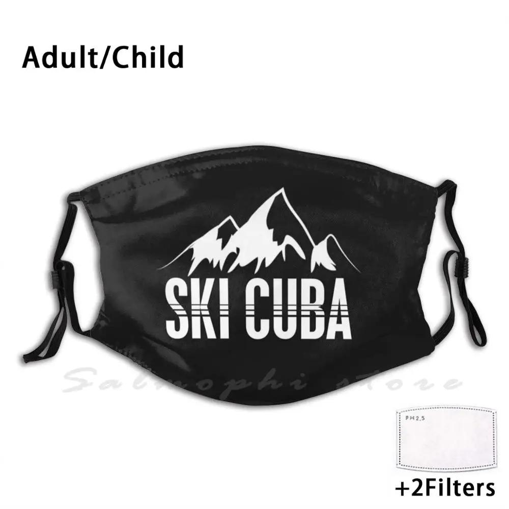 Лыжные Куба с моющимся фильтром Анти-пыль маска для лица лыжный лыжные Лыжный