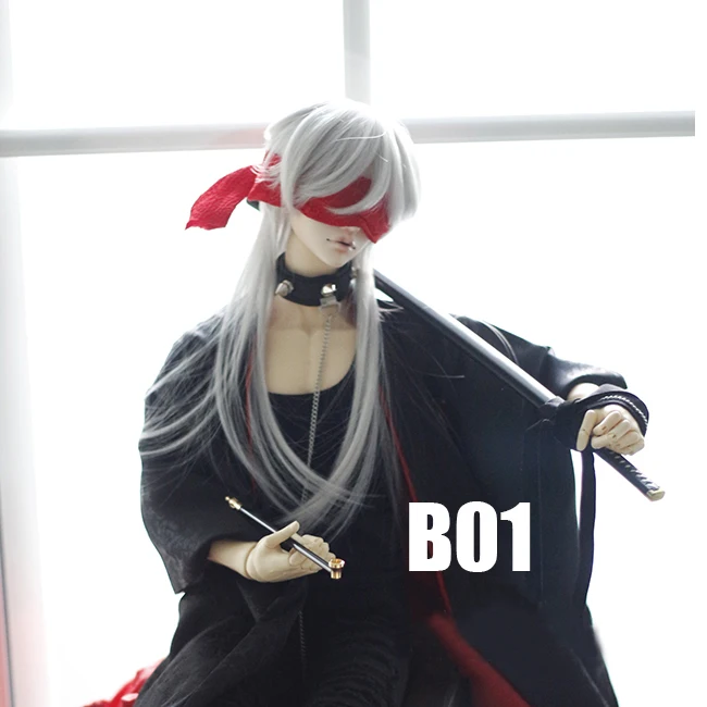 

Парик для куклы BJD, длинные прямые волосы для 1/3, Серебряный парик , высшее качество, парик из мохера, аксессуары для куклы