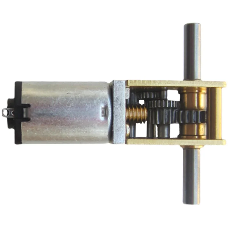 3~12V GA12-N20 Винтовой мотор постоянного тока с двумя валами и самоблокировкой для интеллектуального автомобиля / робота / модели DIY.