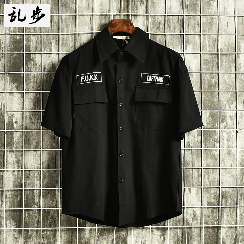 

Рубашка мужская с коротким рукавом и воротником на пуговицах, DD60CS