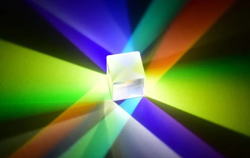 Оптическое стекло призма RGB дисперсия спектр образовательная модель открытый фотографировать фильтр фото фотография