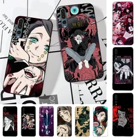 enmu demon slayer anime phone case for huawei p30 40 20 10 8 9 lite pro plus psmart2019