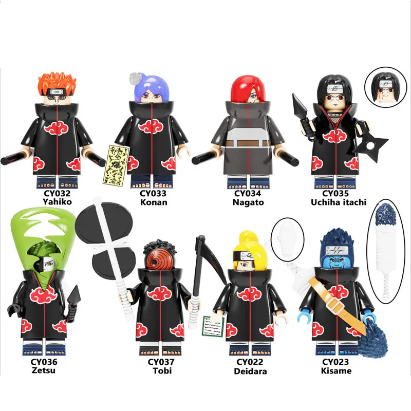 

Building Blocks Japanese Movie Anime Series Figures Educational Toys For Christmas Children Gifts 8Pcs Model Dolls Cartoon Toy