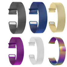 Universal Replacement Watchband 18/20/22mm Flat Head Milanese Strap Stainless Steel Magnetic for Samsung Galaxy Huawei Watches