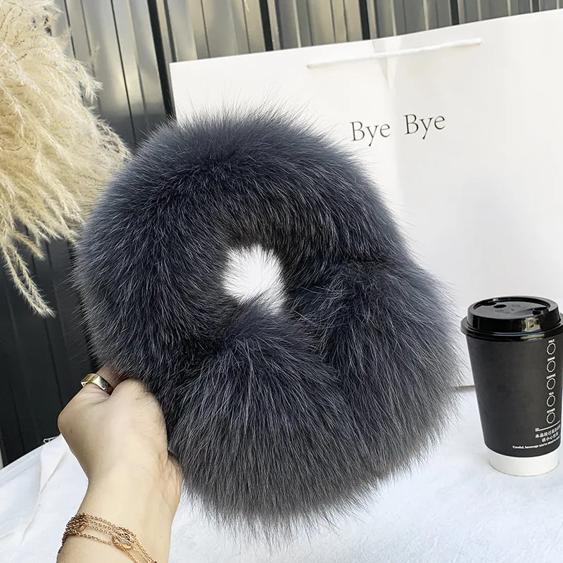 Женские зимние наушники из натурального Лисьего меха шарфы двойного назначения