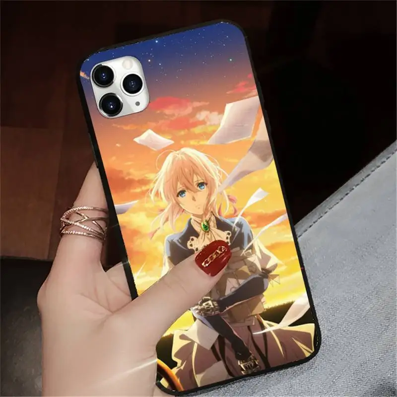 

Japan anime Violet Evergarden Phone Case for iPhone 11 12 mini pro XS MAX 8 7 6 6S Plus X 5S SE 2020 XR