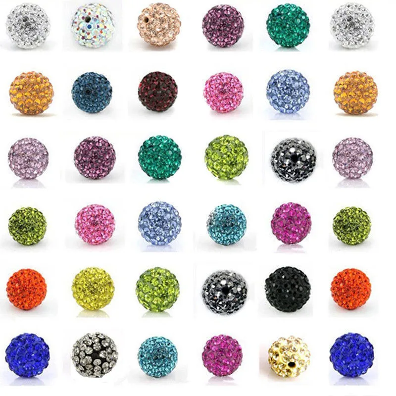 10 шт паве CZ Диско Шар Бусины для изготовления ювелирных изделий Стразы