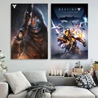Постер Destiny 2 в стиле ретро, настенные наклейки HD, игровой плакат, украшение, холст высокого качества, картина, домашний декор