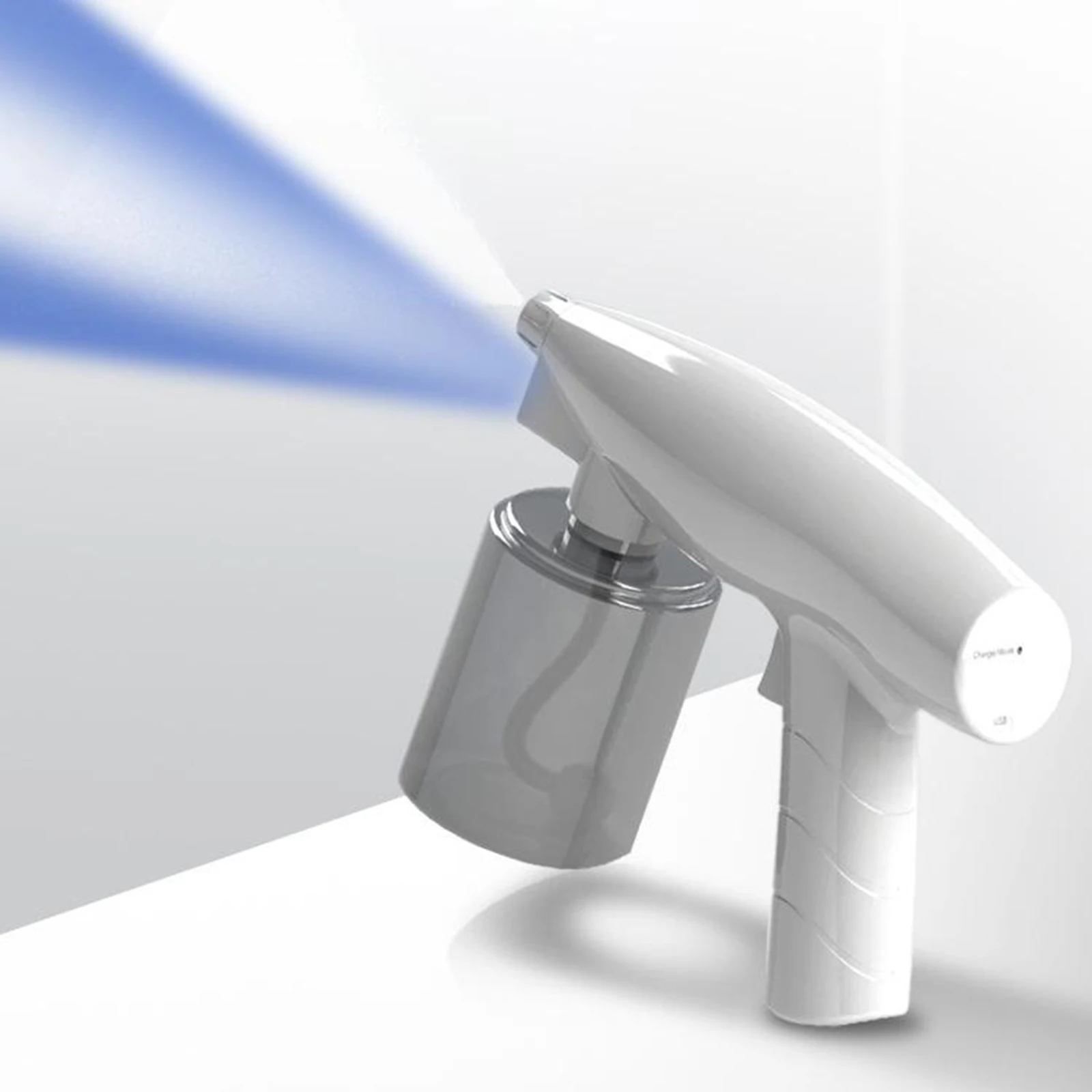 

Blue Light Nano Steam Spray Fogging Disinfection Sprayer Gun Home School Car