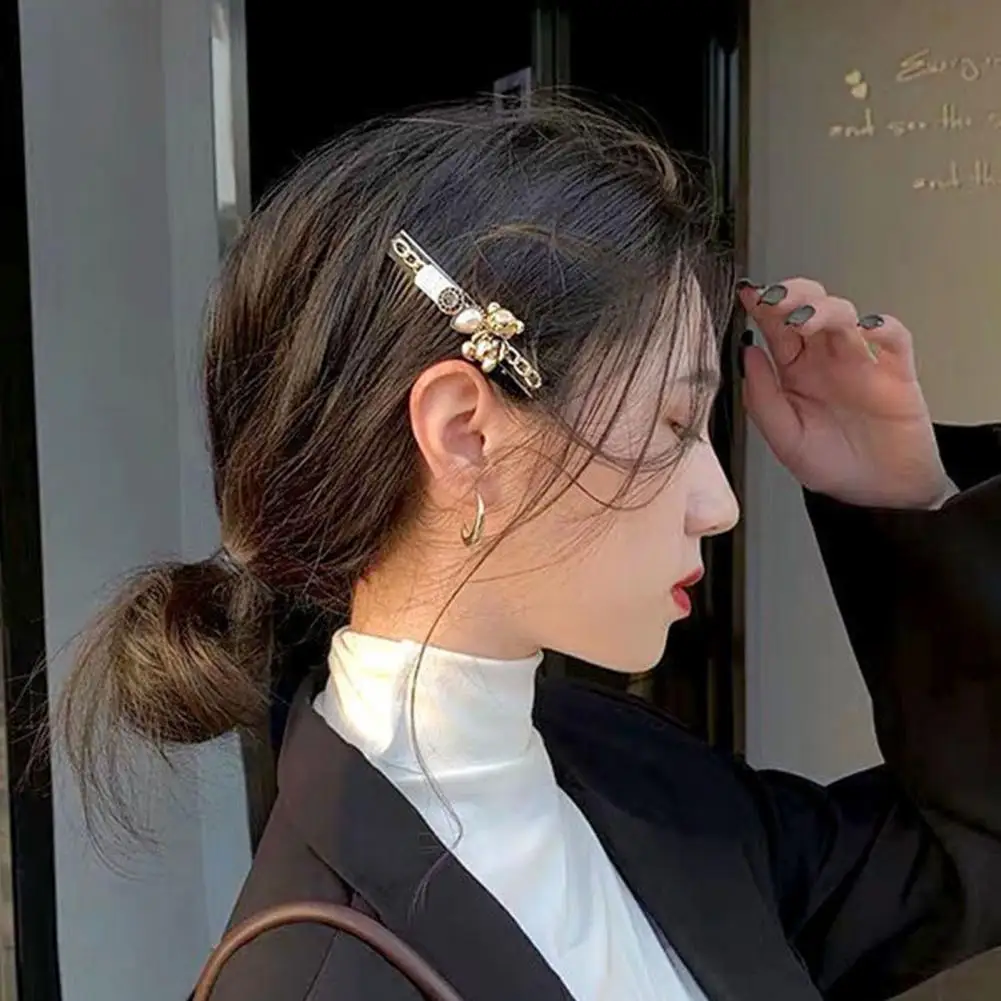 

Заколка для волос ручной работы с искусственным жемчугом, 5 шт./комплект