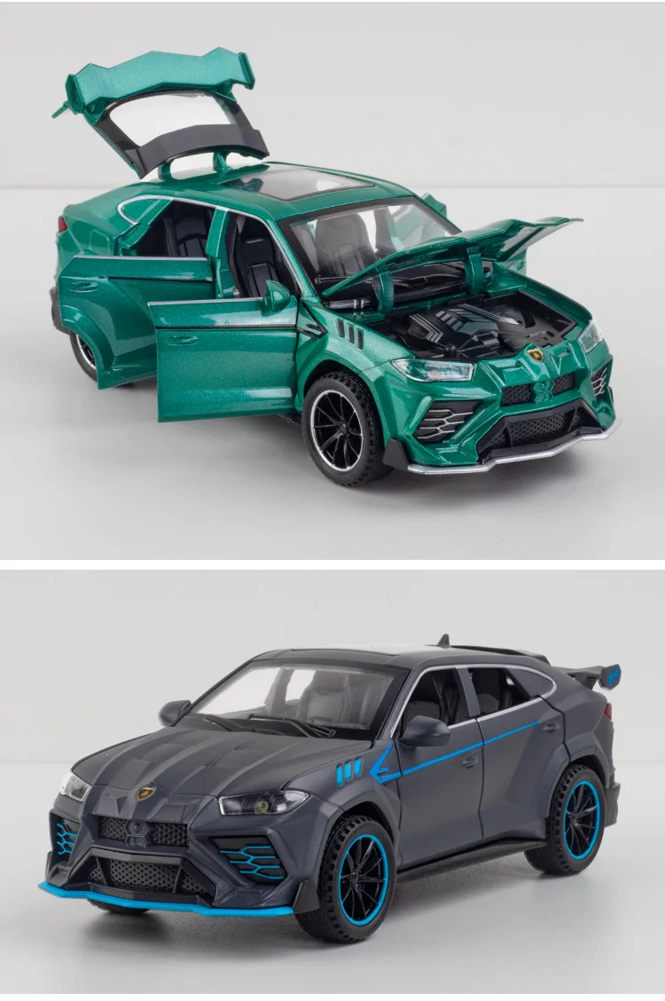 

1:32 High Simulation Urus Bison Alloy Sports Car Model Sound and Light Pull Back Ornament Toys for Children Gifts