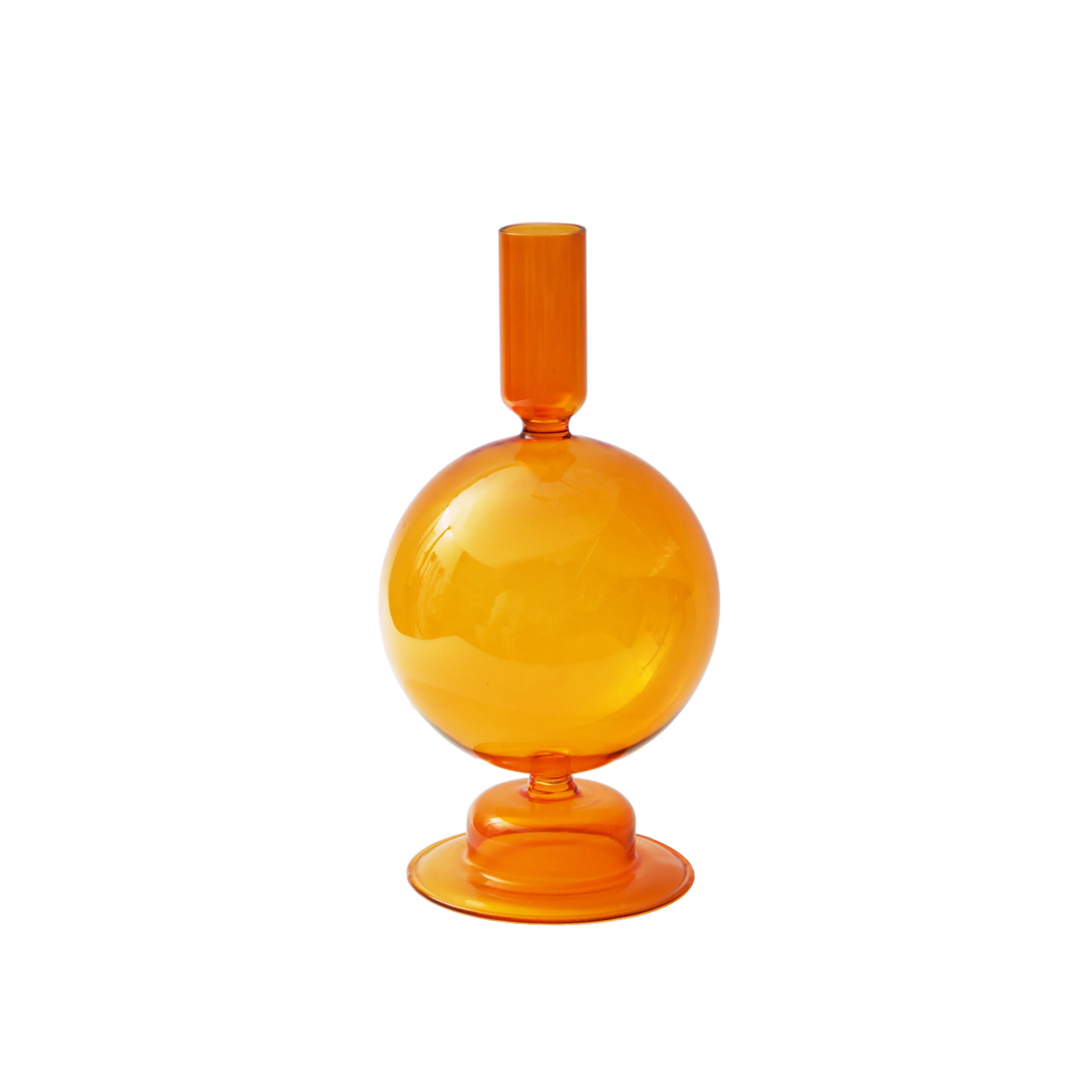 

Floriddle Taper Candle Holders Glass Candlesticks for Home Wedding Housewarming Party Glass Vase Table Bookshelf Decoration