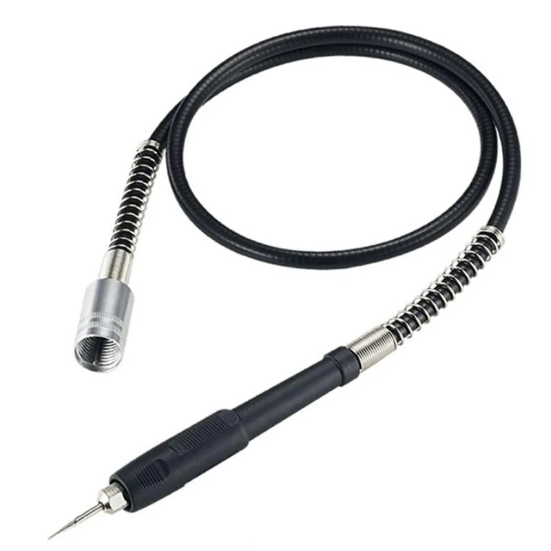 

Silver + Black Electric Grinder Transmission Flexible Shaft Engraving Pen Electric Grinder Variable Hanging Grinding Accessories