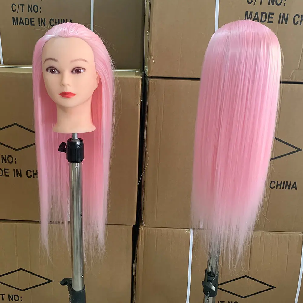  Hairdressing Head Model Apprentice Doll Head Fake Head Can Be Hot Rolled Model Head Real Hair Fake Head Model Real Hair