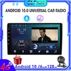 Универсальный Автомобильный мультимедийный видеоплеер, Android 10,0, 2din, 4G, DSP, GPS-навигация, 910.1 дюймовый стереоприемник, DVD, FM, AM