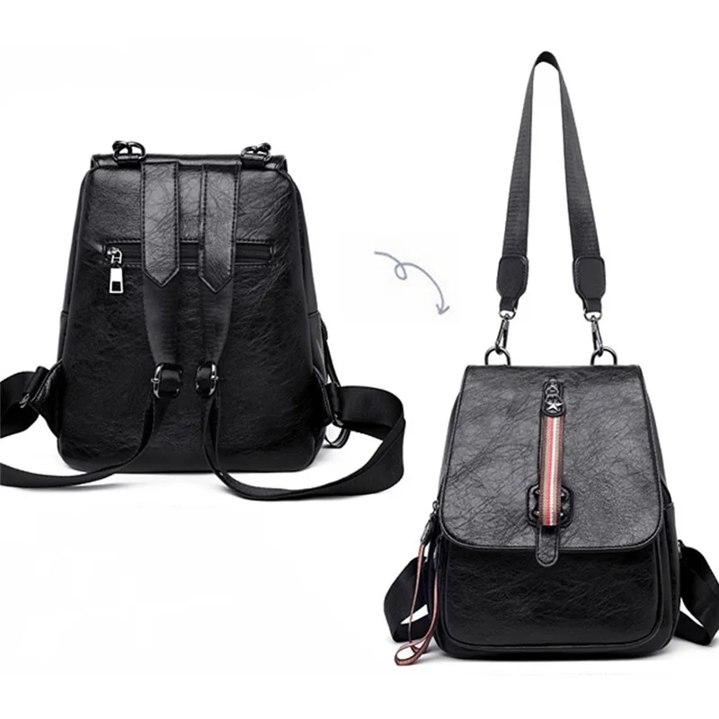 Многофункциональный женский рюкзак женские мягкие кожаные рюкзаки Mochila Feminina