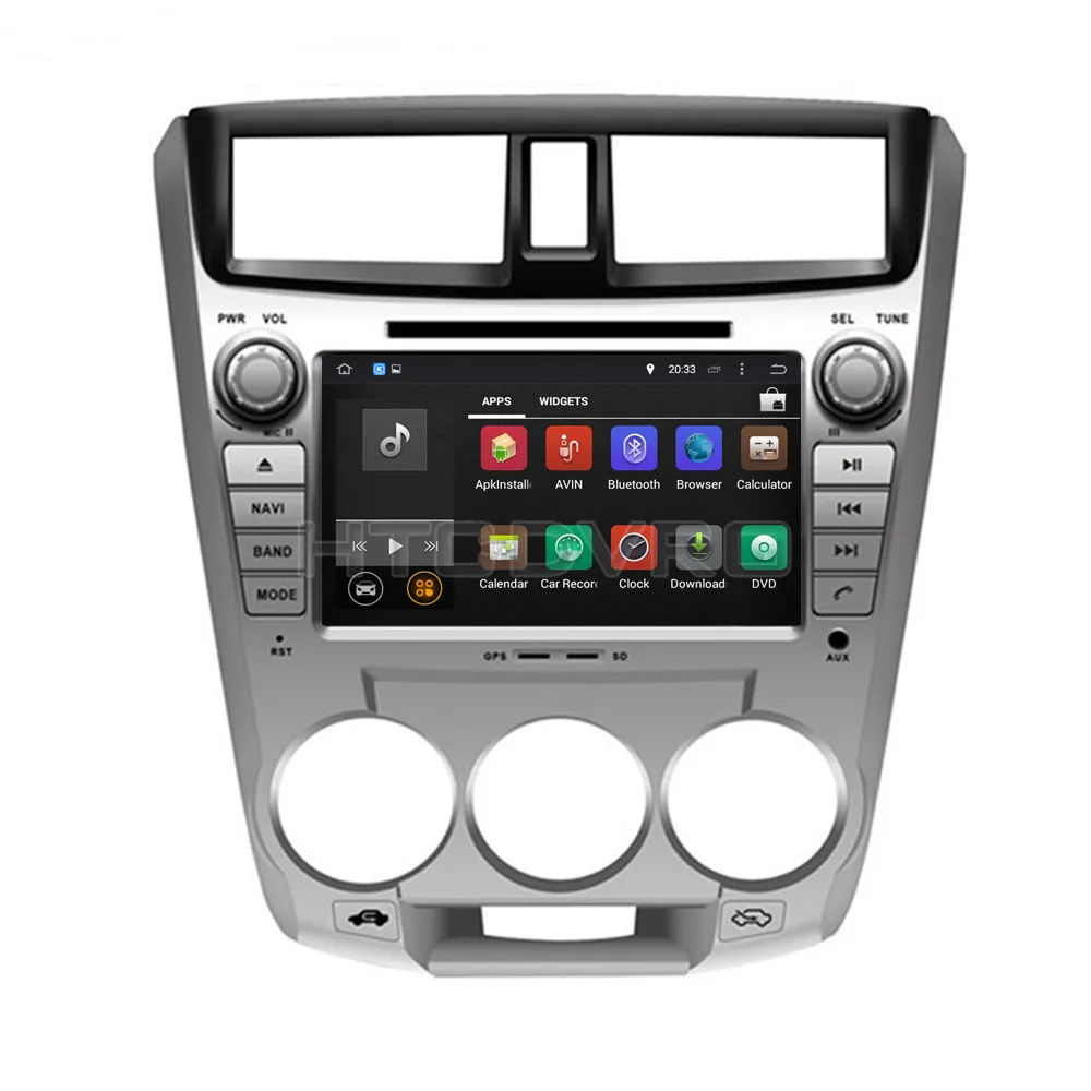 YMODVHT 8 дюймов 4G Восьмиядерный Android 9 0 7 1 автомобильный dvd плеер для Honda City 1.8L/1.5L 2008 GPS