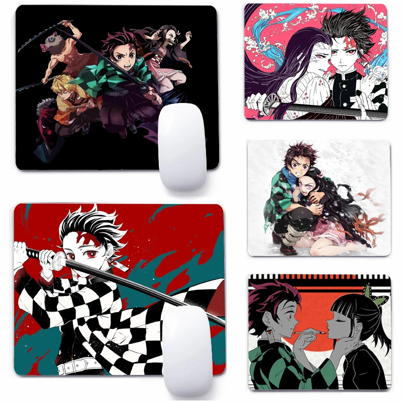 

Нескользящий игровой Настольный коврик для мыши Tanjirou Kamado, водонепроницаемый коврик с фиксируемой кромкой для ПК, ноутбука, настольного ком...