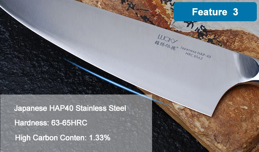 Gyuto, кухонный нож шеф-повара, японский HAP40, сталь, Высокоуглеродистая сталь, Кливер, филе для мяса, рыбы, нарезка, разделочный нож для приготовления пищи 28