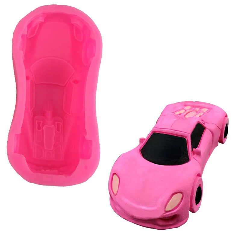 

Силиконовая форма для моделирования спортивного автомобиля, украшение для выпечки, украшение для помадки, инструмент для торта, форма для ш...