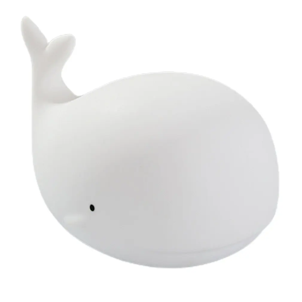 

Whale Lamp Cartoon Shaped Night Light Of Gift Lighting Lamp Table Lamp Silicone Energy-saving Bedroom Night Light