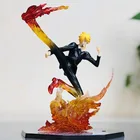 Экшн-фигурка Sanji, 16 см, модная Аниме Фигурка Vinsmoke Sanji, черная нога, дьябль, Джамбе, Боевая версия, игрушки, кукла