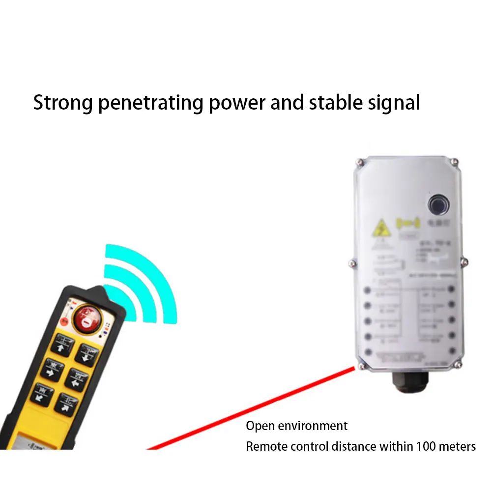 

Hoist Controller Single Handle Industrial 3-Proof Electric Hoist Remote Control YU-8A Hoist Remote Control 380V/220V/36V/24V
