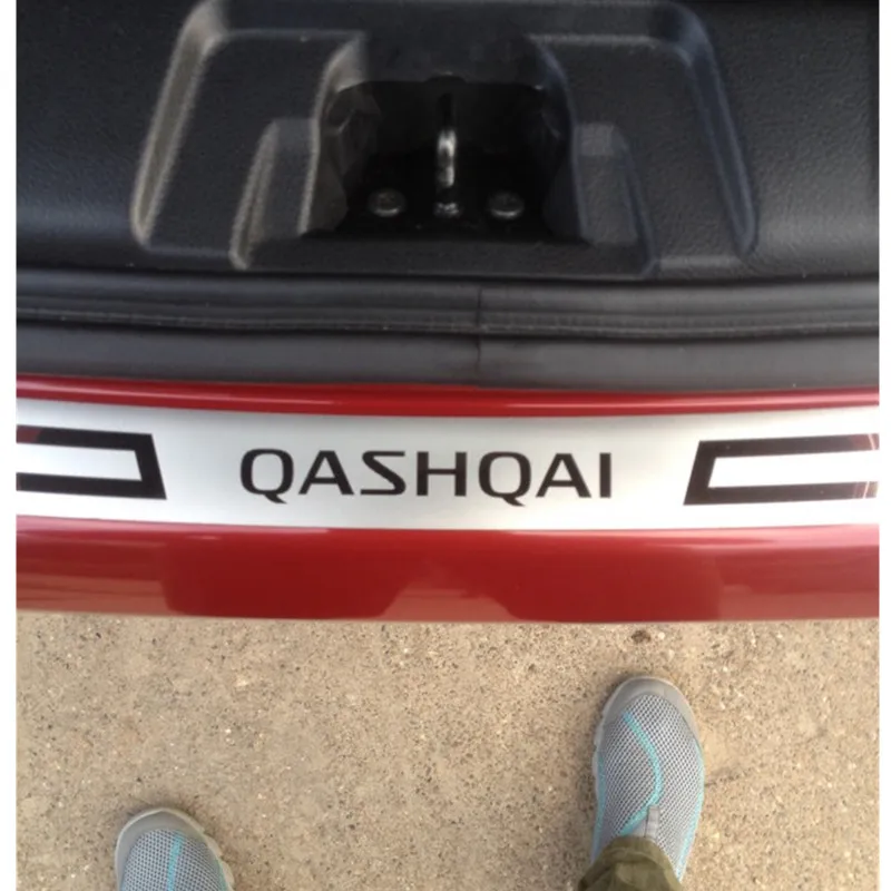 Бесплатная Доставка 1 шт. для 2016 2017 Qashqai J11 Нержавеющая сталь сзади задний