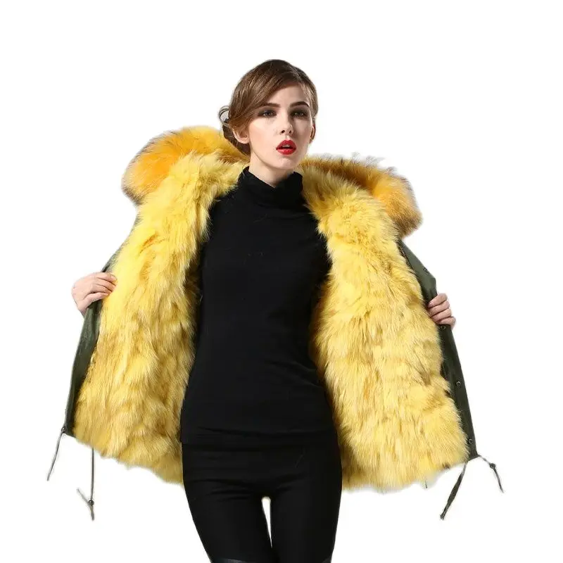 Рисунок 2 - Роскошная желтая парка с подкладкой