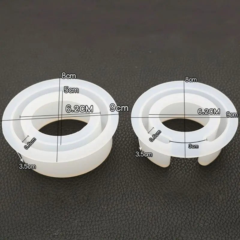 

Semi-opening C-shaped Bracelet Silicone Mold DIY Crystal Epoxy Oval Bracelets Large Size Mirror Crafts Making Molds