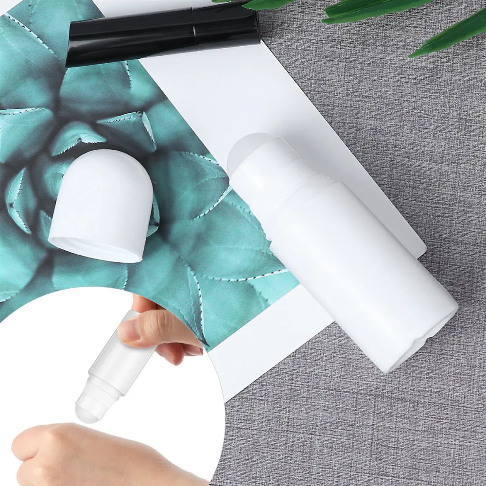 

healifty 10pcs 50ML Roller Bottles for Essential Oils Empty Refillable Roll on Bottles Reusable Leak-Proof DIY Deodorant