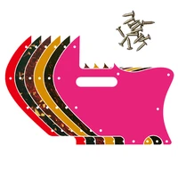 pleroo custom guitar parts for us tele merle haggard f hole thinline guitar pickguard scratch plate replacement flame pattern