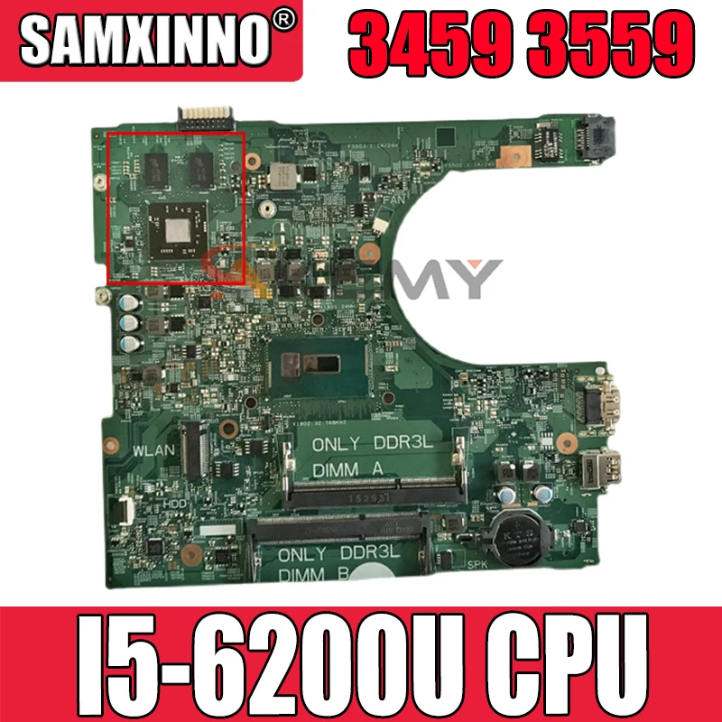 

Original Laptop motherboard For DELL Inspiron 3459 3559 Core SR2EY 216-0864046 Mainboard CN-04M8WX 04M8WX 14236-1