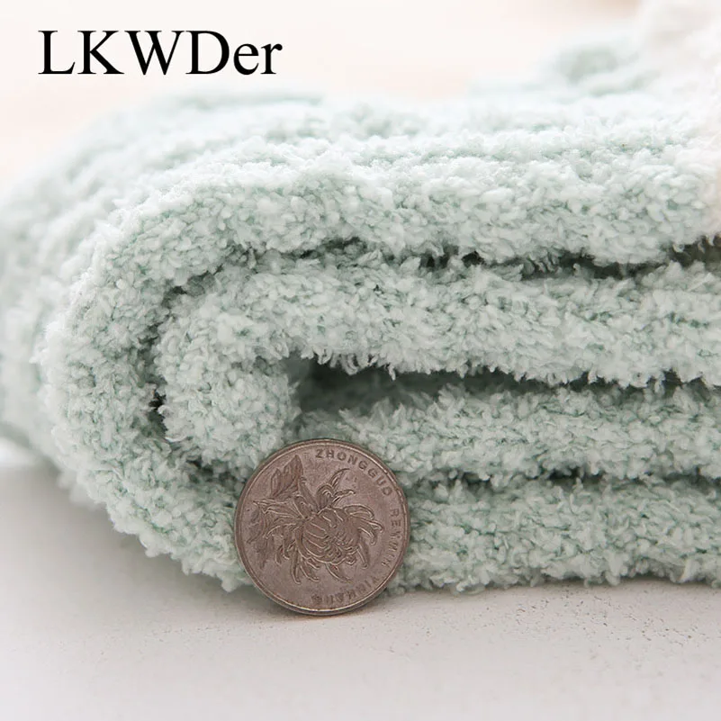 

LKWDer 5 Pairs Women Winter Plus Fleece Socks Long Tube Women's Coral Fleece Socks Wild Warm Floor Sleep Adult Towel Socks Meias