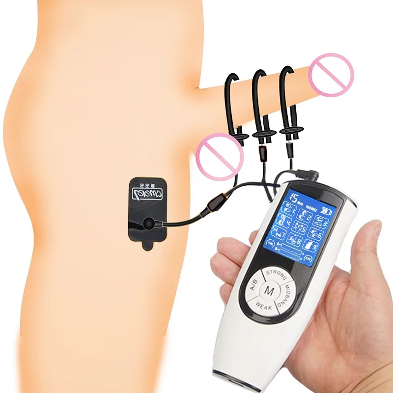 Электрошоковое кольцо для пениса Bdsm электрическая стимуляция - Цена: 1264.02