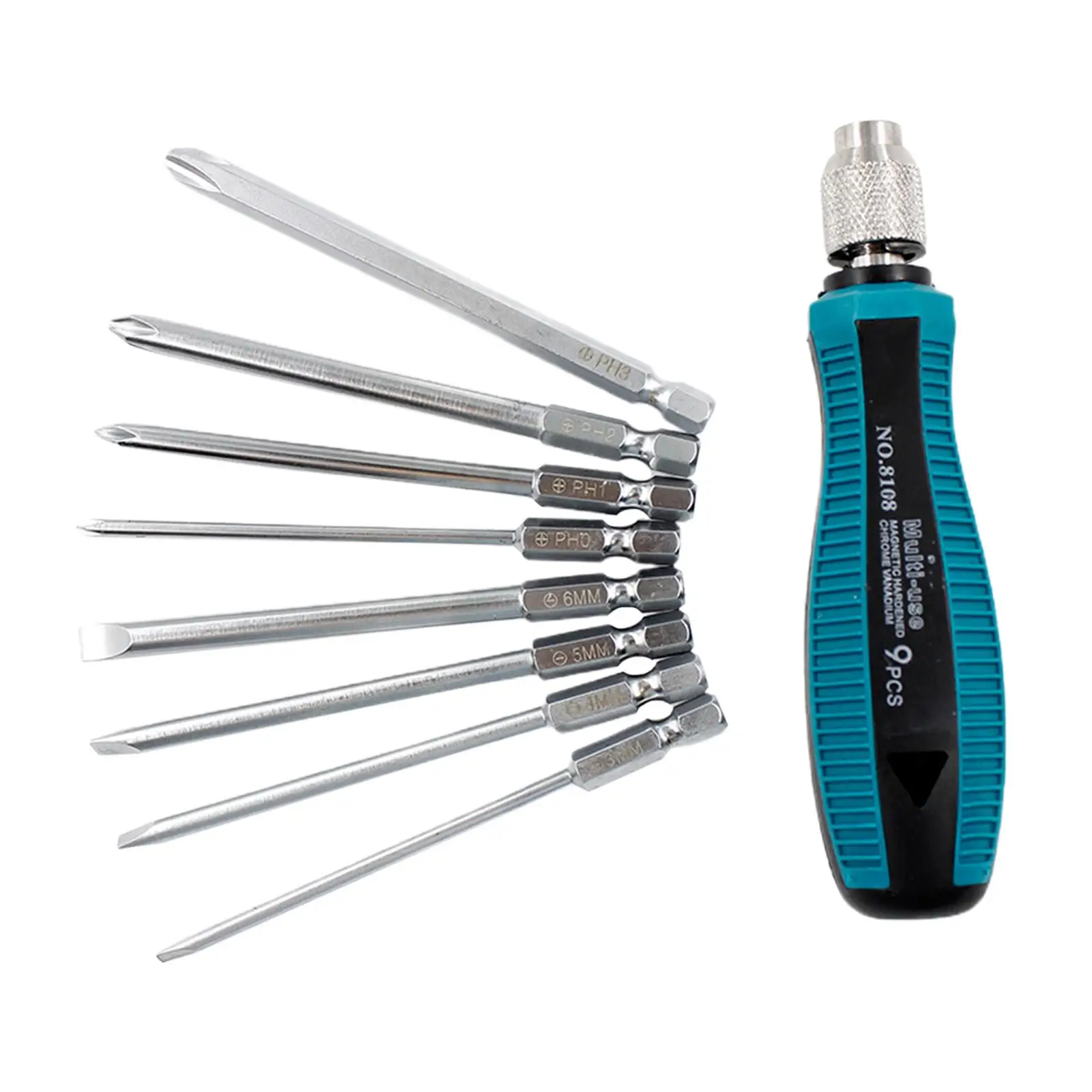 

9Pieces Multi-Function Screwdriver Set Drill Bit for Mobile Watch Laptop