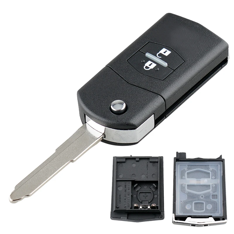

Portable 2 /3 Buttons Car Key Remote Control Folding Housing Replacement Fit for Mazda 2 3 5 6 BT50 CX-5 CX-7 CX-9 RX8