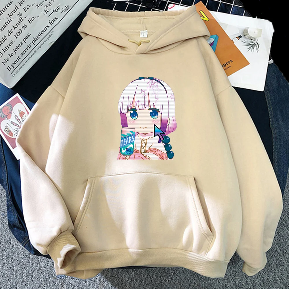 

Anime Kobayashi San Chi No Maid Dragon Hoodie Sweatshirt Miss Kobayashi's Dragon Maid Tohru Kanna Cute Kawaii Clothes For Women