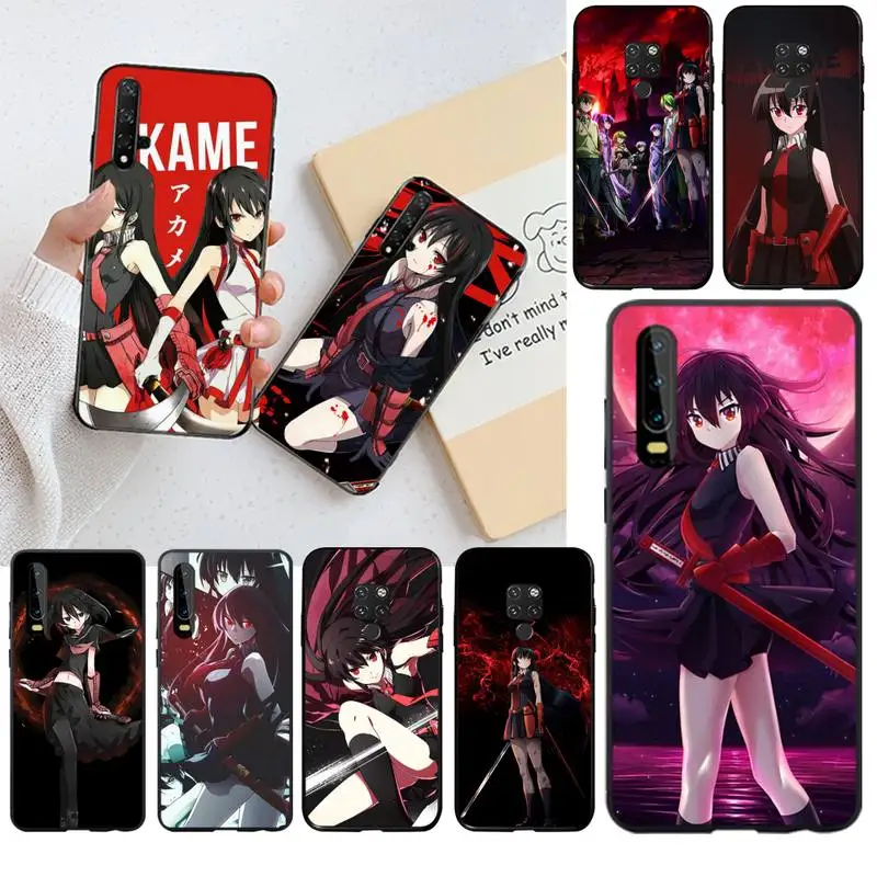 Чехол для телефона NBDRUICAI Anime Akame ga Kill чехол Huawei P40 P30 P20 lite Pro Mate 20 P Smart 2019 prime|Бамперы| |