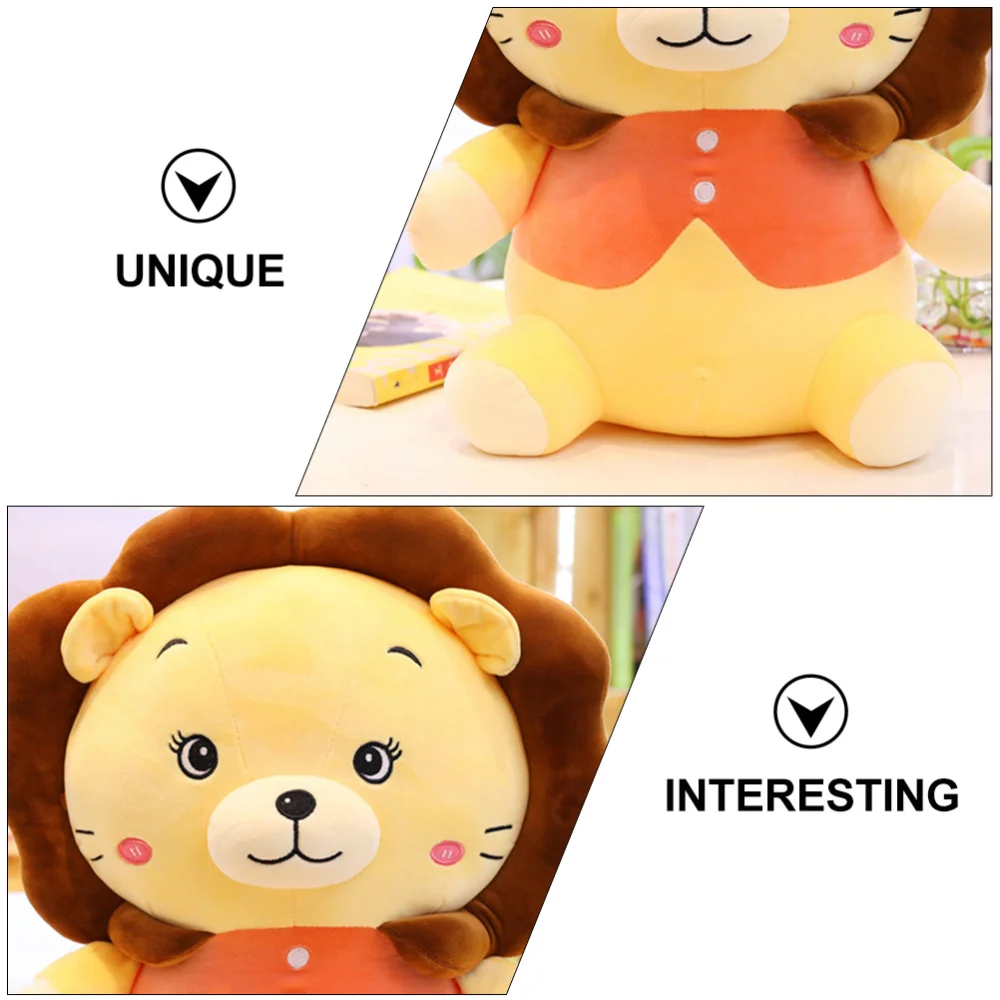 

1pc Creative Plush Lion Doll Adorable Stuffed Animals Children Birthday Gift