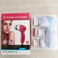 face massager 5 in 1 electric wash face machine facial pore cleaner body cleansing massage mini skin beauty massager brush