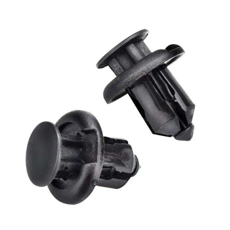 

Black Bumper Retainer Clips Fastener Nylon Replacement Rivets Accessories