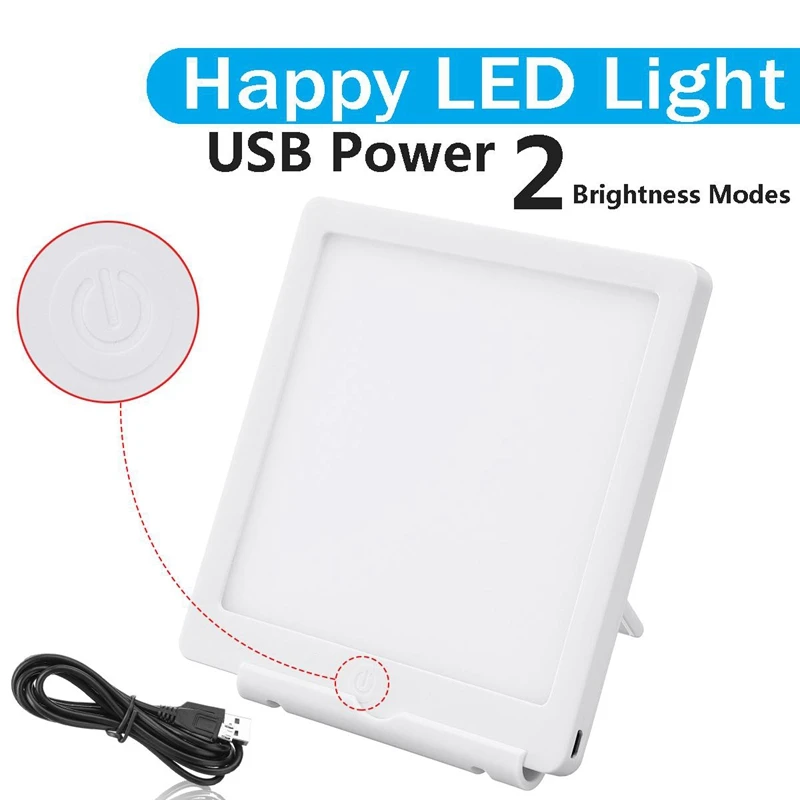 5W светильник для фототерапии Sad 10000 Lux Bionic-Day светильник с аффективным синдромом Usb Led лампа терапия регулируемое облегчение вялая усталость