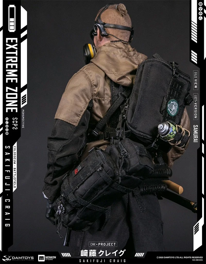 

Модная черная сумка для багажа, модель DAMTOYS DAM EBS001, модель воина-солдата для 12-дюймовой куклы, коллекционная экшн-сумка,